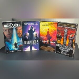 Highlander VHS Movie Set